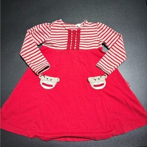 Le Top Red and Cream Striped Dress